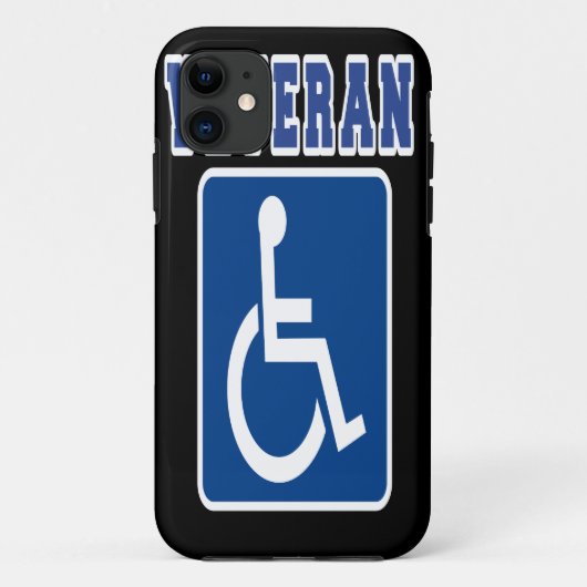 身体障害者退役軍人 Case-Mate iPhoneケース (裏面)