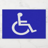 身体障害者 フードラベル (シングルラベル)