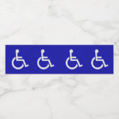 身体障害者 ペットボトルラベル (シングルラベル)