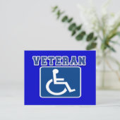 身体障害退役軍人 ポストカード (スタンド正面)