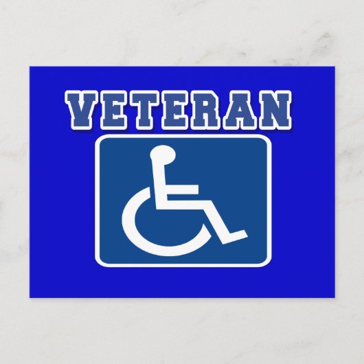 身体障害退役軍人 ポストカード (正面)