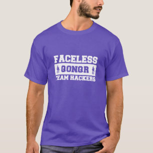 身元を隱した十分のチームハッカーの暗闇 Tシャツ