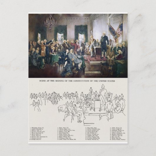 身元確認の署名 ポストカード (正面)