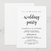 身内だけで挙式を行うこと、それは結婚式後のパーティーです 招待状 (正面/裏面)