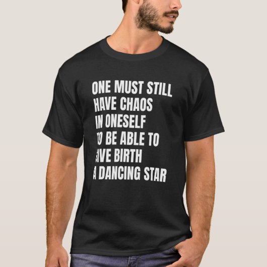 身内に混乱を残さなければならなやる気を起こさせるい Tシャツ (正面)