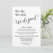 身内のみの結婚式の招待状 招待状 (スタンド正面)