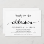 身内のみの結婚式&ハッピーエンドのお祝い, ラスティックスタイル 招待状 (正面/裏面)