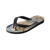 身延川北斎から富士山の裏側 キッズビーチサンダル (アングル)