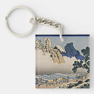 身延川北斎から富士山の裏側 キーホルダー