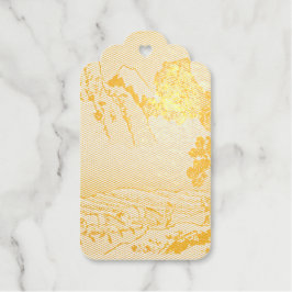 身延川北斎から富士山の裏側 ギフトタグ