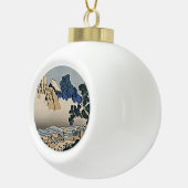 身延川北斎から富士山の裏側 セラミックボールオーナメント (右)