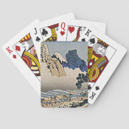 身延川北斎から富士山の裏側 トランプ