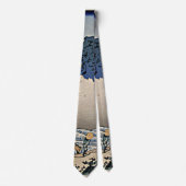 身延川北斎から富士山の裏側 ネクタイ (正面)