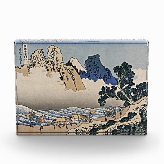 身延川北斎から富士山の裏側 フォトブロック (正面)