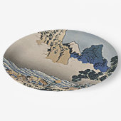 身延川北斎から富士山の裏側 ペーパープレート (アングル)