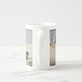 身延川北斎から富士山の裏側 ボーンチャイナマグカップ (裏面)