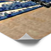 身延川北斎から富士山の裏側 ポスター (角)