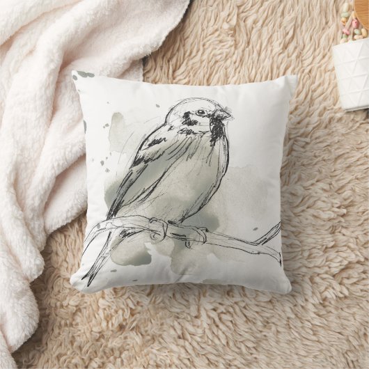 身振り鳥勉強 クッション (ブランケット)