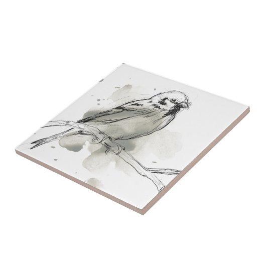 身振り鳥勉強 タイル (側面)