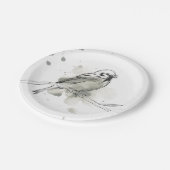 身振り鳥勉強 ペーパープレート (アングル)