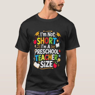 身長が低いんじゃない、就学前教師だから Back To Tシャツ