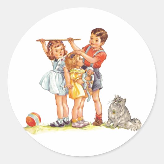 「身長はどれくらい?」 ラウンドシール (正面)