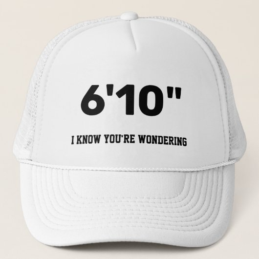 身長は？トラック帽 キャップ (正面)