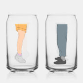 身長差カップル ドリンクウェア セット ガラス缶 (裏面)