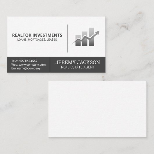 身長計 |ファイナンスの成長 名刺 (正面/裏面)