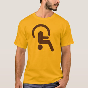 身障者おもしろい向け身障者シャツ Tシャツ