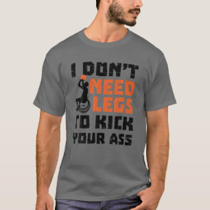 車いすおもしろいバスケットボール選手 – 不要 Tシャツ