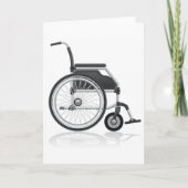 車いすのグリーティングカード カード (正面)