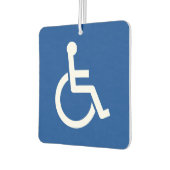 車いすアイコンの障害障害のあるシンボルカー カーエアーフレッシュナー (左)