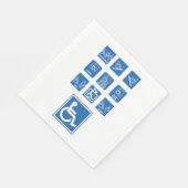 車いすアクセシビリティシンボルや象徴 スタンダードランチョンナプキン (角)