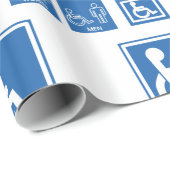 車いすアクセシビリティシンボルや象徴 ラッピングペーパー (ロールコーナー)