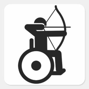 車いすアーチェリー スクエアシール