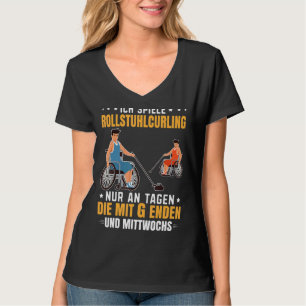 車いすカーリングファンのエンブレム車いすカーリング Tシャツ