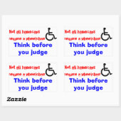 車いすシール 長方形シール (シート)