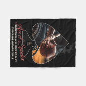 車いすスペードのAceバスケットボールタンクトップ フリースブランケット (正面(横))