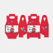 車いすスーパーヒーローガール飛んでいるヒーロー誕生日 フェイバーボックス (折り畳みなし)