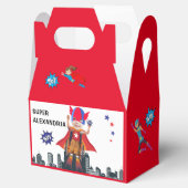 車いすスーパーヒーローガール飛んでいるヒーロー誕生日 フェイバーボックス (オープン)