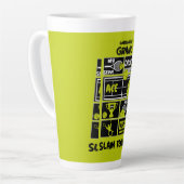 車いすテニス選手 カフェラテマグ (左アングル)