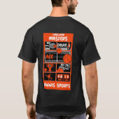 車いすテニス選手 Tシャツ (裏面)