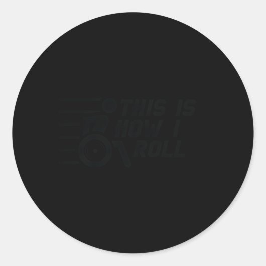 車いすハンディキャップの人が運転 ラウンドシール (正面)