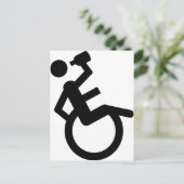 車いすブーザー車いす ポストカード (スタンド正面)