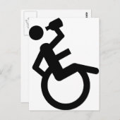 車いすブーザー車いす ポストカード (正面/裏面)