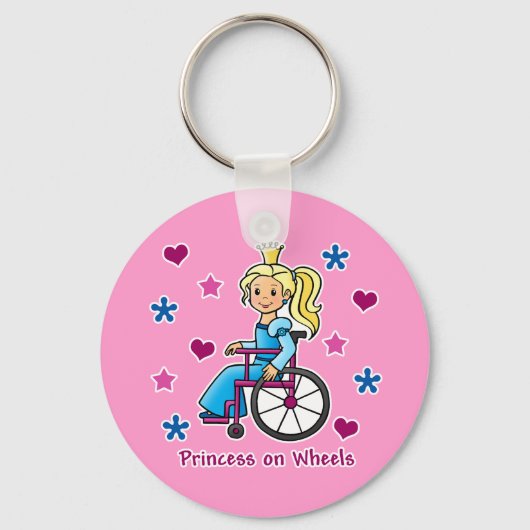 車いすプリンセス キーホルダー (正面)