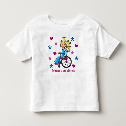 車いすプリンセス トドラーTシャツ (正面)