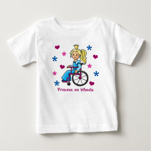 車いすプリンセス ベビーTシャツ