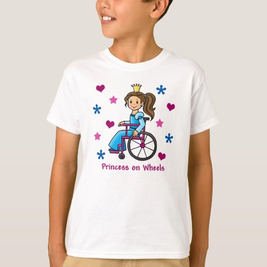 車いすプリンセス Tシャツ (正面)